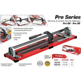 Resim SGS102 PRO60 Series Seramik Granit Fayans Kesme Makinası 600 