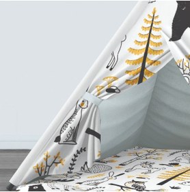 Resim instababyrooms Çocuk Oyun Çadırı Orman Hayvanları Dijital Baskılı 