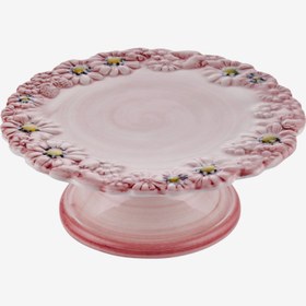 Resim Pembe Seramik Kek Standı 22 Cm Camomilla Collection by Edelweiss Italy 