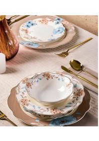 Resim Perotti 17145 Flora Bone Yemek Takımı 24 Parça Bej 
