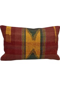 Resim Zehra Abla Halı Yeni El Dokuma Dekoratif Lumbar Kilim Kırlent Yastık Kılıfı 6577 Çok Renkli 