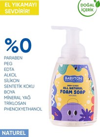 Resim Babyton Doğal Aromasız Köpük Sabun 350 ML 