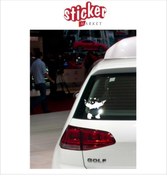 Resim Sticker Market Panda Beyaz Renk Sticker 