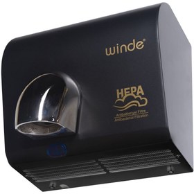 Resim Winde 2500w Siyah Fotoselli Çelik Gövde El Ve Yüz Kurutma Makinası 