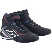 Resim Alpinestars Sektor Wp Korumalı Motosiklet Botu Gri - Beyaz - Siyah 