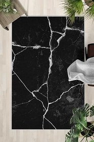 Resim Monnhein Yıkanabilir Halı ve Yolluk - Kaymaz Tabanlı Salon Halısı, Mutfak Halısı, Modern Dijital Baskı Tasarım (0411) 