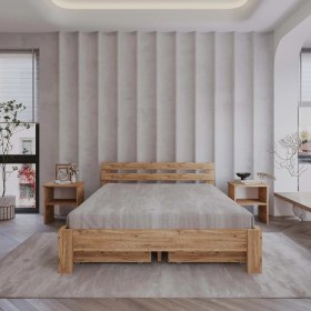 Resim Renazzo 4 Çekmeceli Atlantik Letto Mdf Karyola | Tek ve Çift Kişilik Yatak Uyumlu, Kolay Kurulum 