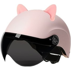 Resim Tcherchi Dört Mevsim Motosiklet Kaskı Pembe Rk Pembe 