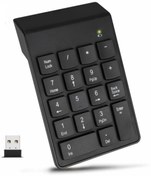 Resim The Wlue Kablosuz Numeric Keypad 18 Tuşlu Sayısal Tuş Takımı Klavye Numpad 