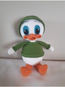 Resim Amigurumi Yeşil Ördek Oyuncak 