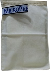 Resim Micro Peel İpek Yağlı Cilt İçin Banyo Kesesi Beyaz 16x24 