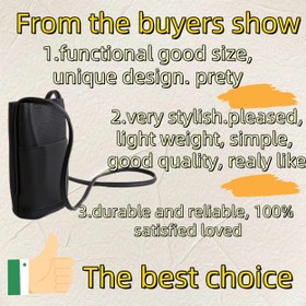 Resim Kadınlar için Şık Mini Crossbody Telefon Çantası - Yumuşak, Hafif & Dayanıklı, Ayarlanabilir Askılı Siyah, Günlük Kullanım & İşe Gidiş Geliş İçin Mükemmel, Telefon Çantası 