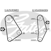 Resim GATES 5001 Triger Kayis (119Dis)( Ford : Taunus 1.6 76- ) (WM742594) 