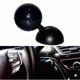 Resim Oto Aksesuarcım Bilardo Topu Tasarımlı Metal Start Stop Düğmesi Siyah 