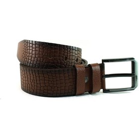 Resim Mentor Regalo Deri Kemer Kahve Spor Desenli 81062 