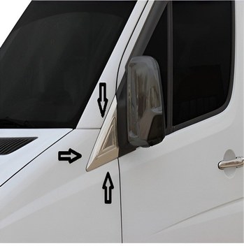 Ford Fiesta Uyumlu 2009-2017 Krom Cam Çıtası 8 Parça Paslanmaz Çelik