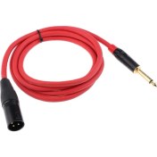 Resim 6.35MM Ts Erkek Fişine Xlr Erkek Stereo Ses Dönüştürücü Kablolar 150CM 