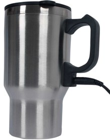 Resim Jetcom Araç Içi Su Isıtıcı Çelik Oto Kettle Termos Kupa Bardak Metal 12v 500ml 