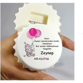 Resim Baskiistiyorumm Hoşgeldin Bebek Açacak Magnet Açacaklı Kapak Şeklinde Magnet (387480654) 