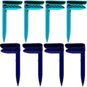 Resim Piknik Battaniyesi Kum Kamp Mandalı İçin Mavi Plaj Havlusu Klipsleri B 