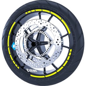 Resim Çınar Extreme Moto Gp Stili Jant Şeridi Sticker Reflektif & Floresan Renkler Çınar Extreme 