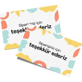 Resim Teşekkür Kartı (Tasarım 9) 6x9 - 50 Adet 