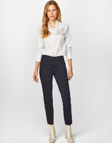 Resim Faik Sönmez Kadın Slim Fit Klasik Pantolon B00052 Lacivert 