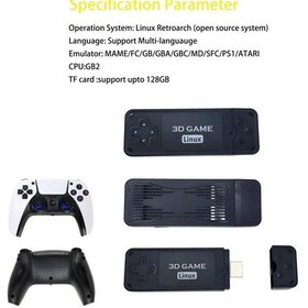 Resim U9 Pro HDMI HD 2.4G Kablosuz PSP TV 64G 10000 Oyunlu Çift Oyun Konsolu 