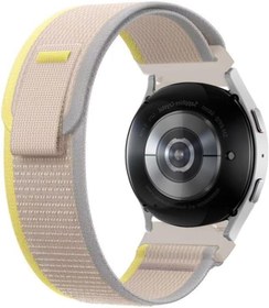 Resim Samsung Gear S2 / S3 / S3 Frontier ile uyumlu Cırtlı Hasır Kumaş Kordon Kayış - FC604 