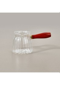 Resim Kitchen Borosilikat Cam Cezve - Şeffaf - 305 Ml Çok Renkli 