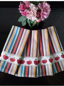 Resim Renkli Desenli 4'lü Mutfak Havlusu Seti 