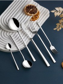 Resim Mosi Platin 36 Parça Çatal Kaşık Bıçak Takımı Inox 