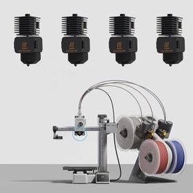 Resim Geehinyn 3D Baskı Aksesuarları, Bambu Lab A1/A1 Mini Hızlı Hızlı Hot End Montajı 0.2/0.4/0.6/0.8mm Sertleştirilmiş Çelik Nozul 3D Yazıcı Parçası 