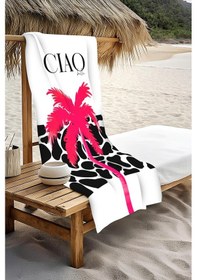 Resim Dijital Baskı Plaj Deniz Havlusu Cıao Desenli Peştamal Hvl0175 Renkli 