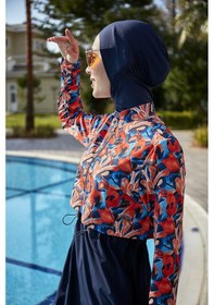 Resim Remsa Mayo Remsa Tam Kapalı Tesettür Mayo R113 Batik Siyah 