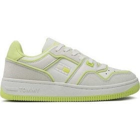 Resim Tommy Hilfiger Decon Basket Cupsole Kadın Sneaker Beyaz 