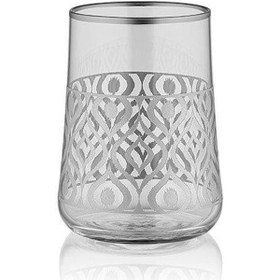 Resim Koleksiyon Aheste Ikat Platin 6'lı Kahve Yanı Su Bardağı 