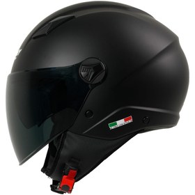 Resim SWAY SW 765 Matt Black Yarım Kask 