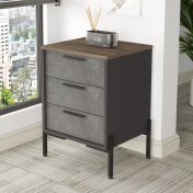 Resim Yurudesign Vista C Ofis Keson Metal Ayaklı Kahve-Beton-Antrasit Vs3-Cga 