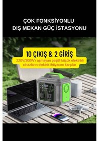 Resim 300 Watt 60.000 Mah 192 Wh Pd 60w Kapasiteli Çok Amaçlı Güç İstasyonu 