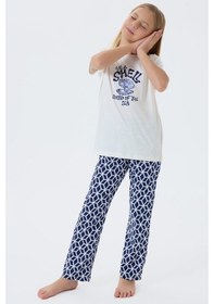 Resim Arnetta Kız Çocuk Krem Pijama Takım KREM 