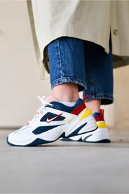 Resim Nike M2K Tekno Leather Sneaker Gerçek Deri Unisex Spor Ayakkabısı 
