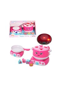 Resim Sıla Bebek İle Pilli Işıklı Ve Sesli 8 Parça Sevimli Mutfak Seti- Pembe 83447896 