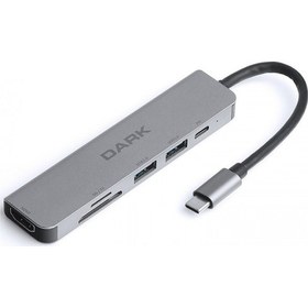 Resim Dark Usb 3 1 Type C 6 İn 1 Hdmı / Tf Sd Kart Okuyucu / Usb 3 0 & 
