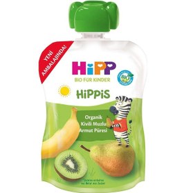 Resim Hipp Organik Kivili Muzlu Armut Püresi 100gr 
