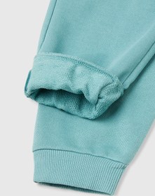 Resim United Colors of Benetton Kız Çocuk Gri-Yeşil Benetton Logolu Eşofman Altı 