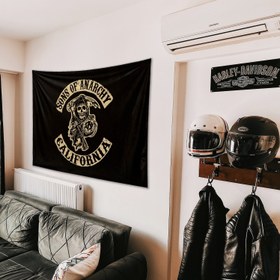 Resim Sons of Anarchy Duvar Örtüsü - 60 cm x 90 cm 