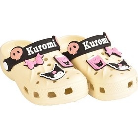Resim Kuromi My Melody Kız Çocuk Kaymaz Taban Terlik Havuz Plaj Sandaleti Bej 