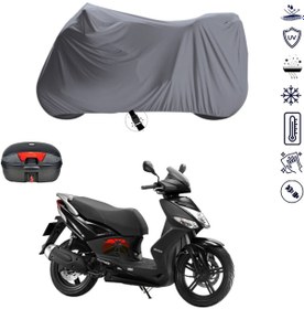 Resim Kymco Dink 200 i Arka Çanta Uyumlu Motosiklet Branda Su Geçirmez Motor Branda 