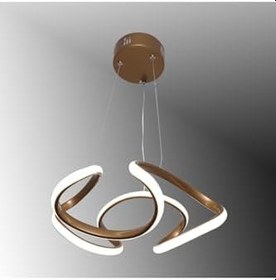 Resim TT AYDINLATMA TT307-35-ESK TT Aydınlatma Helezon Modeli Eskitme Boyalı (3 Renk Işık Modüllü) Led Avize Eskitme 